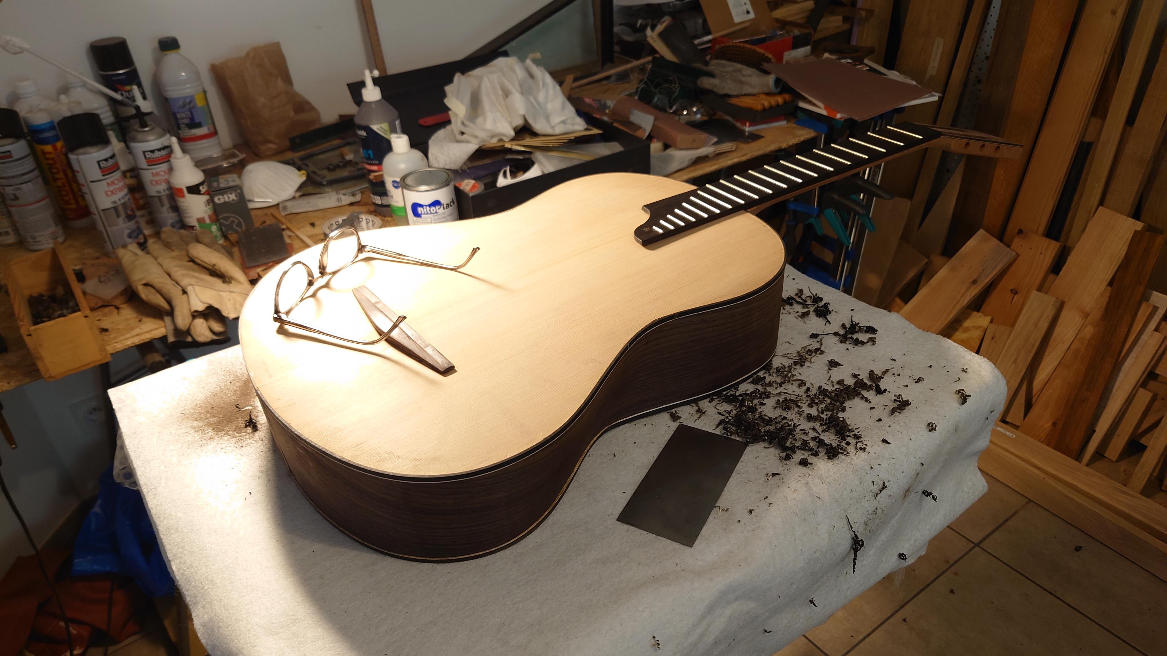 ITALIQUE v2 en cours de finition à l’atelier